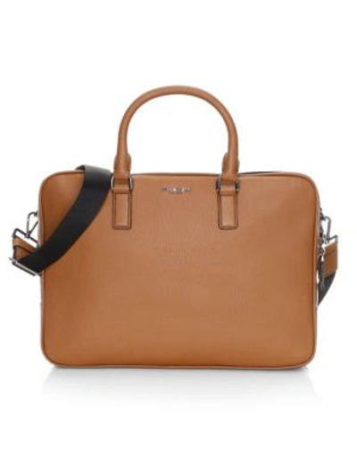 Michael Kors Bryant Leather Briefcase In Luggage