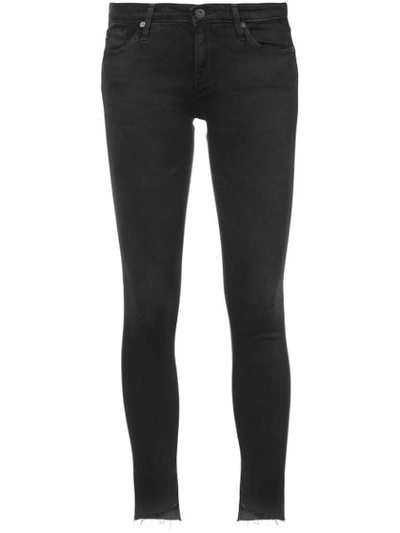 Ag The Harper Essential Straight Leg Jeans In Overdyed Black