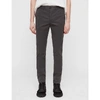 Allsaints Park Slim-fit Stretch-cotton Chinos In Clover Grey