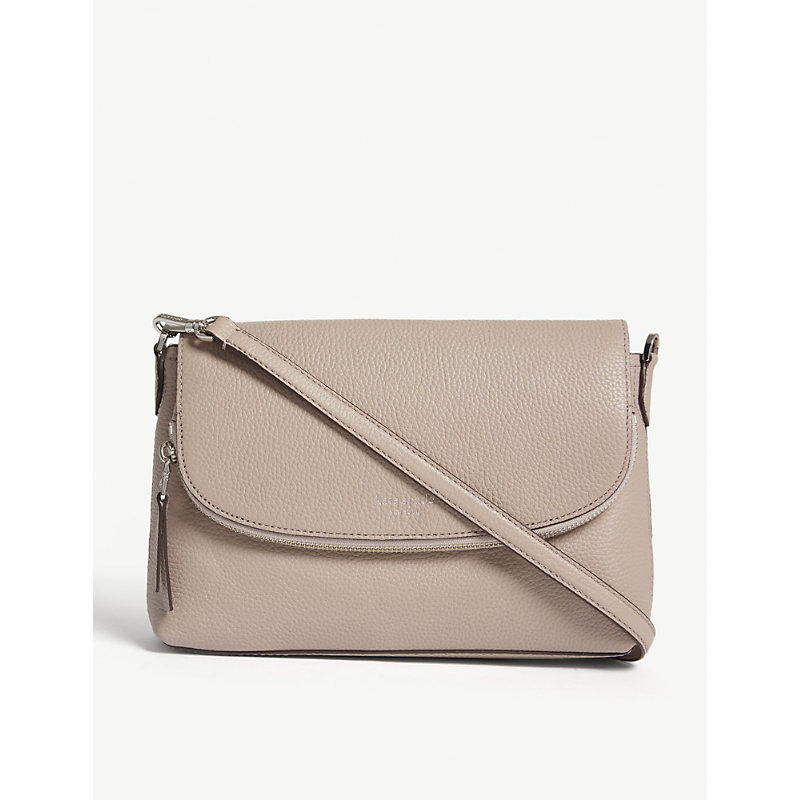 Kate Spade Polly Large Convertible Leather Cross Body Bag In Warm Taupe ...