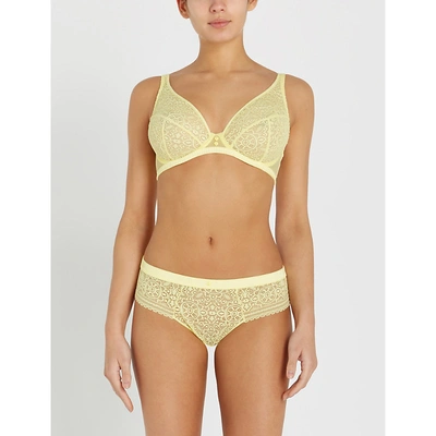 Maison Lejaby Mandala Full-cup Lace Bra In 203 Lime