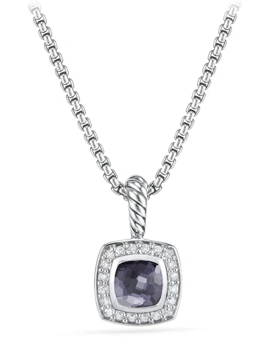 David Yurman Petite Albion Necklace With Gemstone And Diamonds In Gold