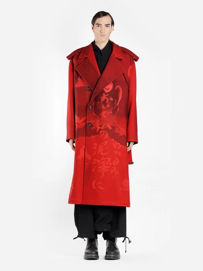 Yohji Yamamoto Coats In Red