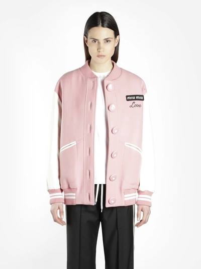 miumiu archive 00ss varsity jacketミュウミュウ - メルカリ