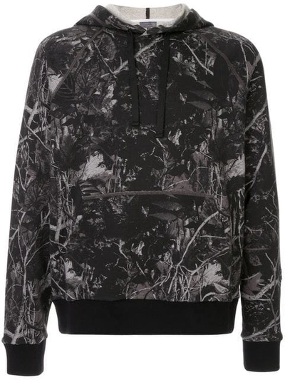 Lanvin Forest Camouflage Hoodie In Black