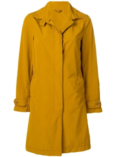 Aspesi Single Breasted Coat In Yellow