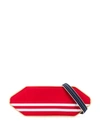 Marni Striped Belt Bag In Red
