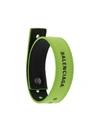 Balenciaga Logo Bracelet In Green