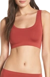 Hanro 'touch Feeling' Crop Top In Rouge 1414