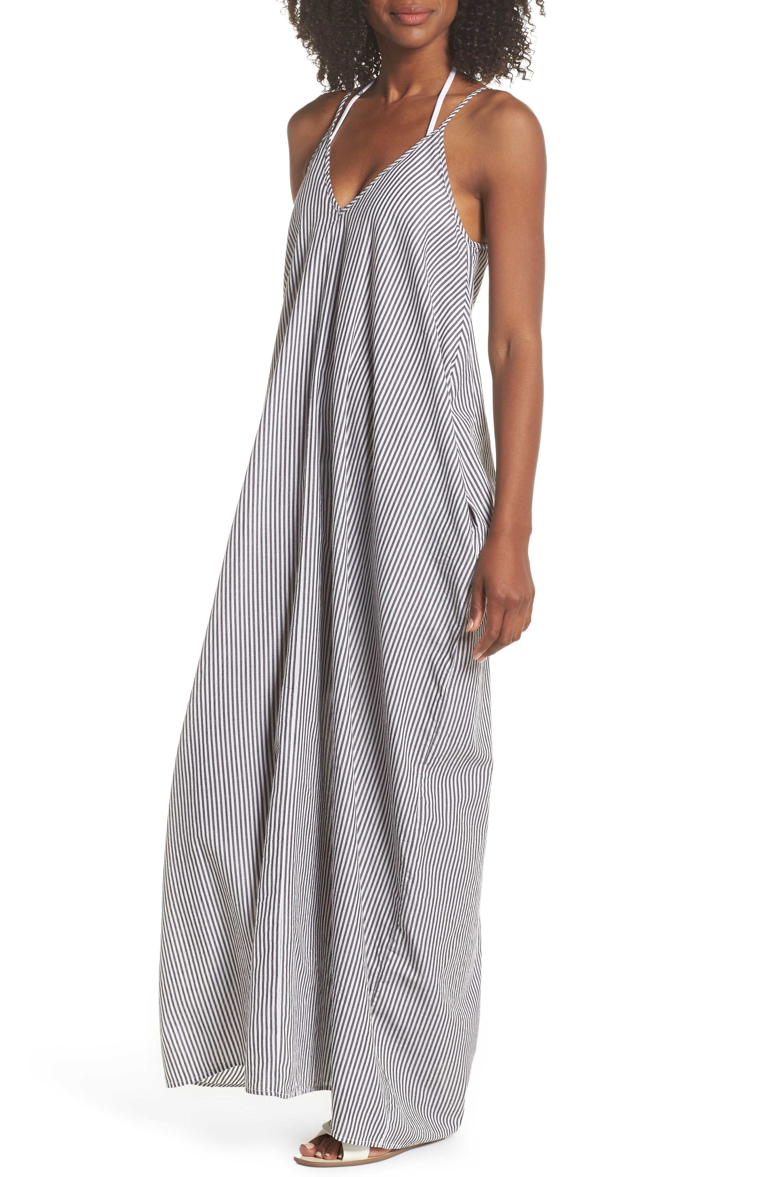 elan striped maxi dress