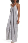 Elan Cover-up Maxi Dress In Blue/ White Stripe