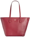 Kate Spade Jackson Street - Jana Leather Tote - Red In Fig Jam/gold