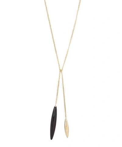 Atelier Vm Gold Close To Me Onyx Necklace