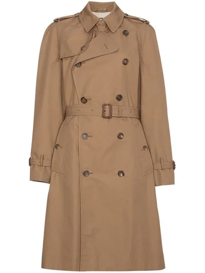 Gucci Cat Embroidered Trench Coat - Brown