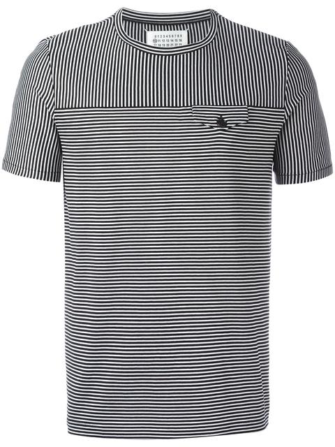 Maison Margiela Striped T-shirt In Black | ModeSens
