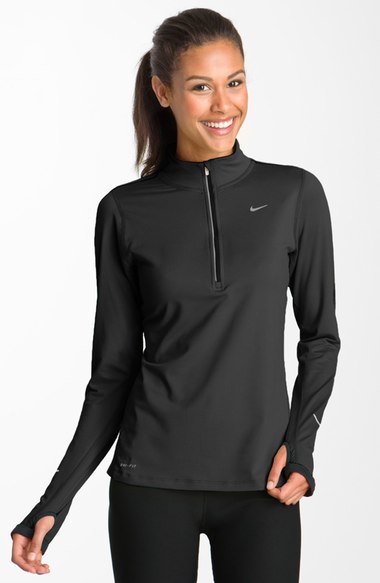 nike element 4.0 half zip charcoal