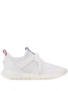 Moncler Meline Mesh And Leather Low-top Trainers In White