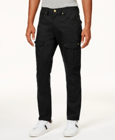 Sean John Men's Flight Slim-straight Jeans, Created For Macy's In Jet Black