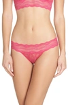 B.tempt'd By Wacoal 'lace Kiss' Bikini In Peacock Pink