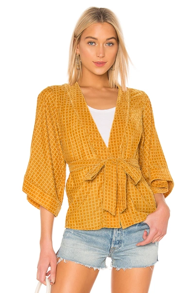 House Of Harlow 1960 X Revolve Samar Jacket In Golden Yellow