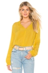 Velvet By Graham & Spencer Samantha Blouse In Canary