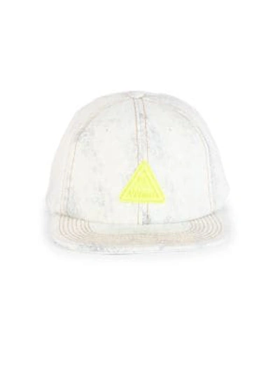 Off-white Denim Snapback Baseball Cap In White