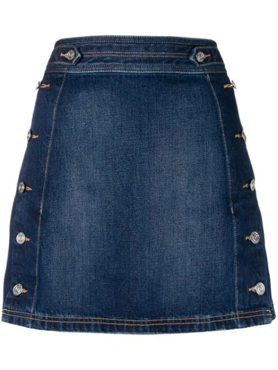 Current Elliott Current/elliott The Ballast Denim Skirt In Deep Lagoon