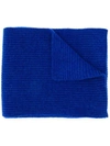 N•peal Chunky Ribbed Scarf In Blue