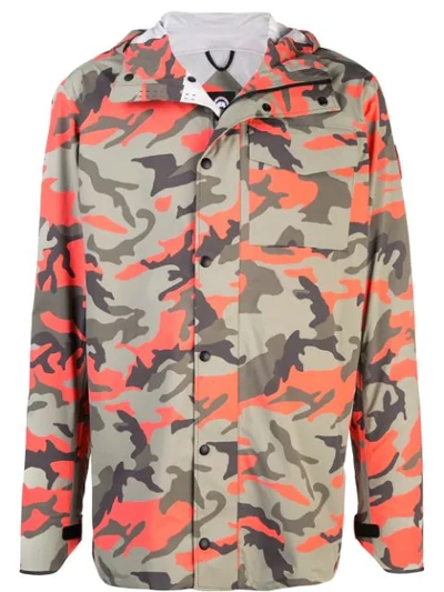 Canada Goose Fire Camouflage Print Jacket In Green