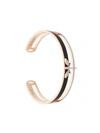 Anapsara 18kt Rose Gold Dragonfly Diamond Bangle In Black