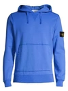 Stone Island Core Fleece Hooded Sweatshirt In Periwinkle