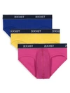 2(x)ist 3-pack Cotton No Show Briefs In Blue