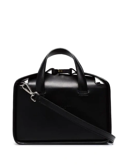 Alyx Black Brie Dual Strap Leather Shoulder Bag