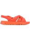 Camper Oruga Sandals In Orange