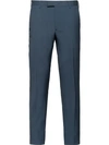 Prada Straight-leg Tailored Trousers In Blue