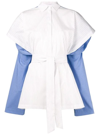 Pierantoniogaspari Oversized Shoulder Shirt In White