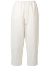 Apuntob Cropped Trousers In Neutrals