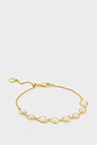 Monica Vinader Siren Mini Nugget Cluster Bracelet, Os In Y Gold