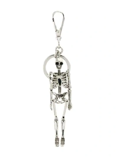 Alexander Mcqueen Men's Skeleton Key Ring, Silvertone