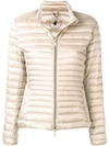 Save The Duck Fitted Quilted Jacket In Neutrals