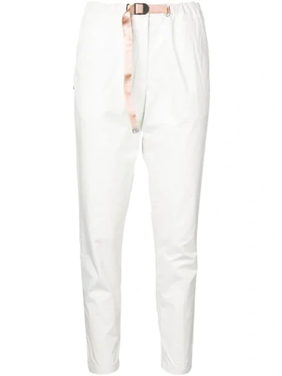 White Sand Cropped Straight-leg Trousers In 52 White