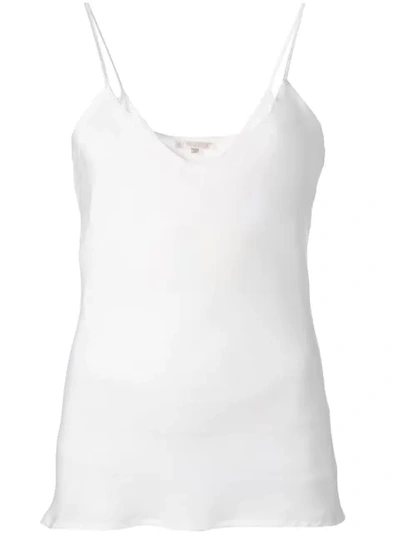 Gold Hawk V Neck Cami Top In White