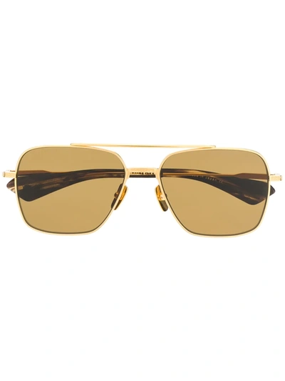 Dita Eyewear Flight Seven Sunglasses In Gold