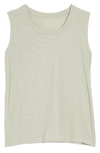 Madewell Whisper Cotton Crewneck Muscle Tank In Sunfaded Sage