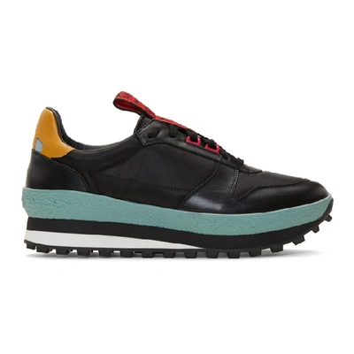 Givenchy Tr3 Leather And Shell Trainers In 770 Black/m