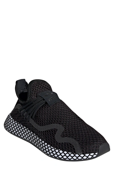 Adidas Originals Deerupt Runner Sneaker In Black/ Black/ White | ModeSens