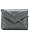 Saint Laurent Loulou Toy Shoulder Bag In Grey