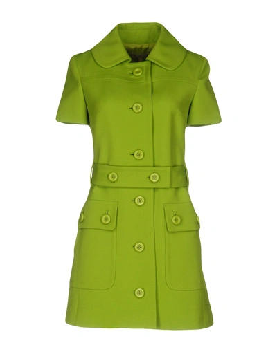Michael Kors Short Dresses In Acid Green