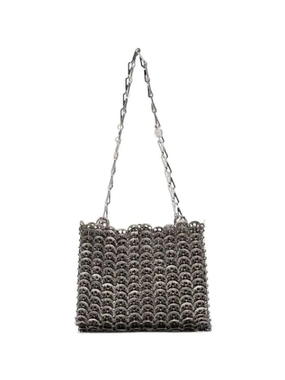 Rabanne Metallic Silver Iconic 1969 Chainmail Shoulder Bag In Grey
