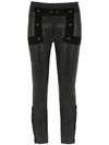 Andrea Bogosian Leather Skinny Pants In Black